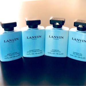 New Lanvin Travel size toiletries.